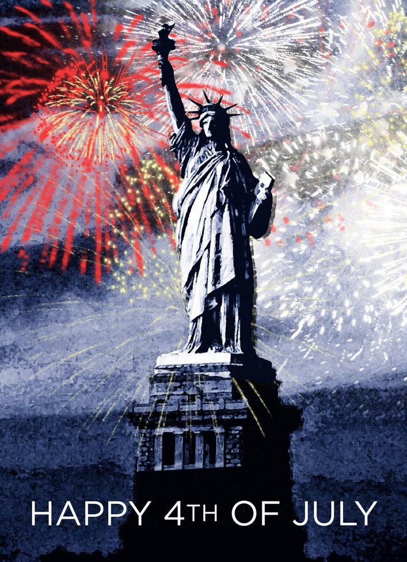CEO Cards Independence Day Cards for Family & Business (Statue of Liberty) Happy 4th of July Bulk Greeting Card Set Pack of 25 with Red Envelopes (5x7 inch - A7) Office, Work, Employees & Clients (JF1502) - Image 2